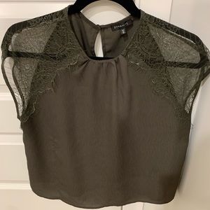 Dynamite lace satin blouse